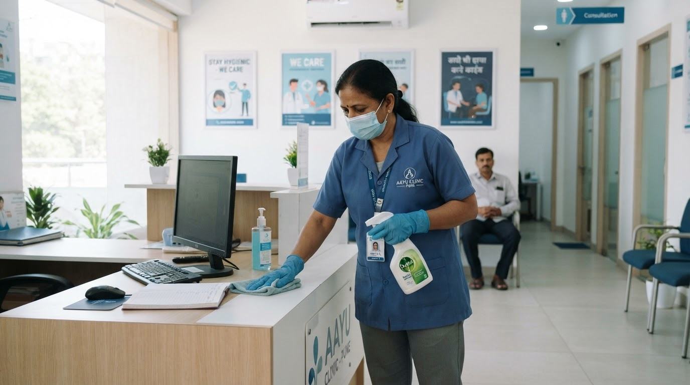 Careful cleaning for clinics