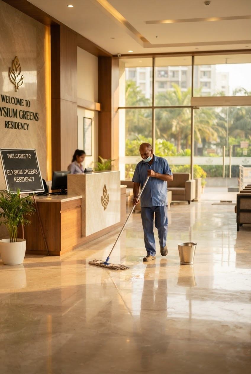 Clean shared spaces